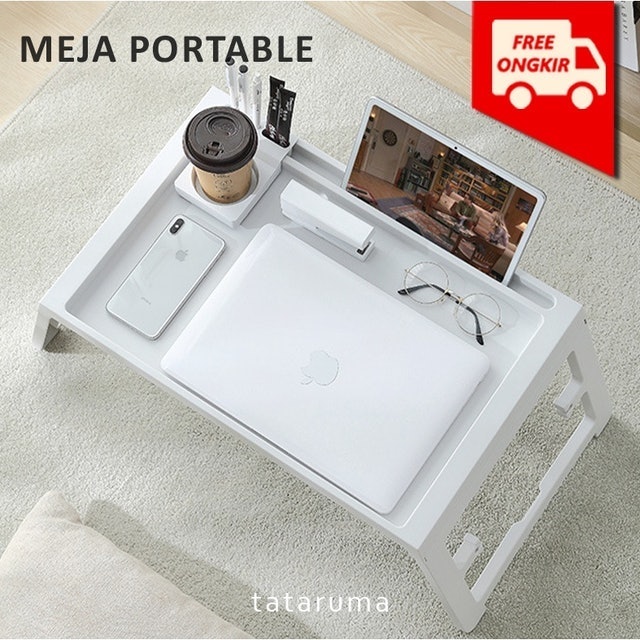 Tataruma Deska - Meja Lipat Portable Estetik Minimalis Ala Korea