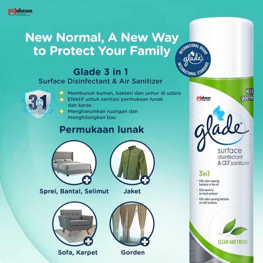 Glade 3in1 Surface Disinfectant & Air Sanitizer  4