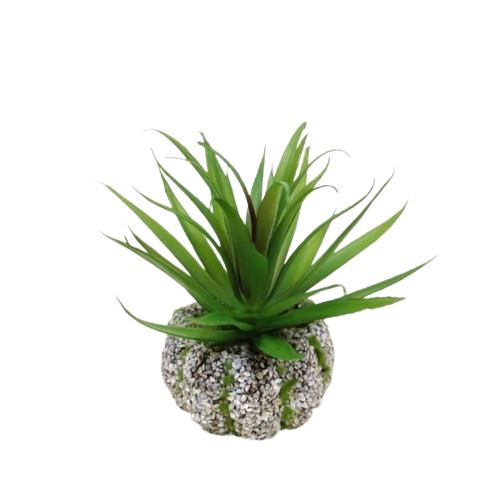 Kaktus Artifisial Pot Batu