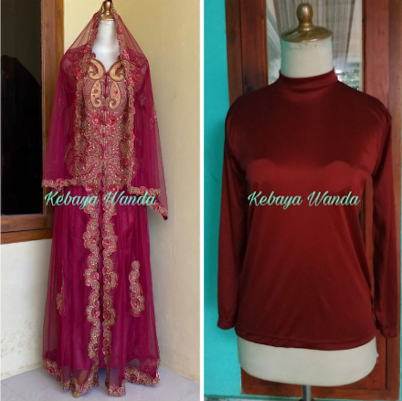 Kebaya Akad Full Payet Selendang Manset 2
