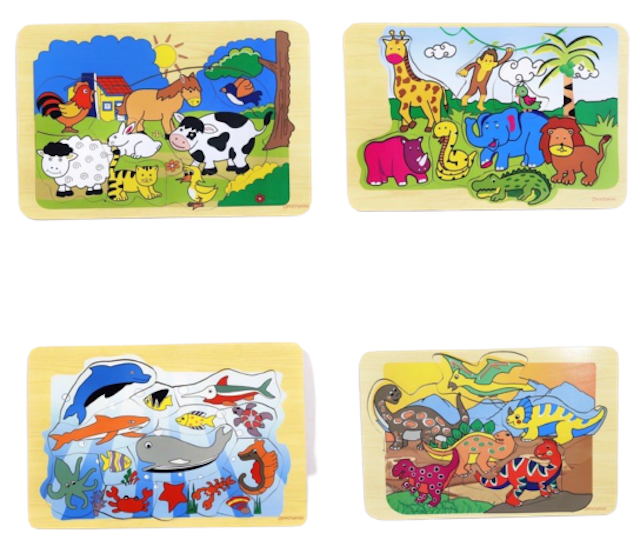 Puzzle Varian Safari Mainan Edukasi Kayu