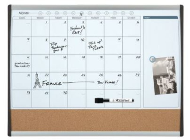 Quartet  Magnetic Planner Bulletin Arc Frame