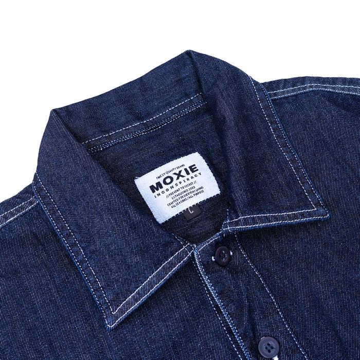 Moxie Inconspiracy Moxie Clark Boxy Shirt Oversize Denim Dark Blue