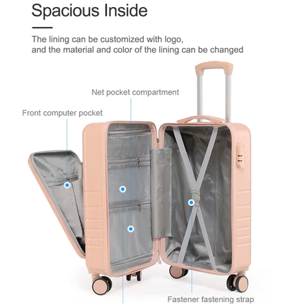  JZR Travel Koper 20 Inci dengan Tempat Cangkir A901