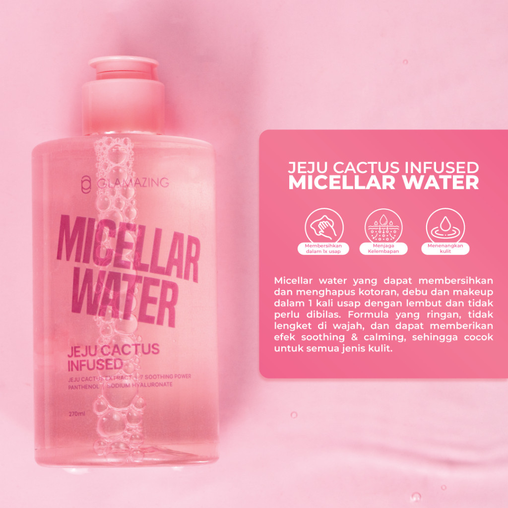  GLAMAZING Jeju Cactus Infused Micellar Water 