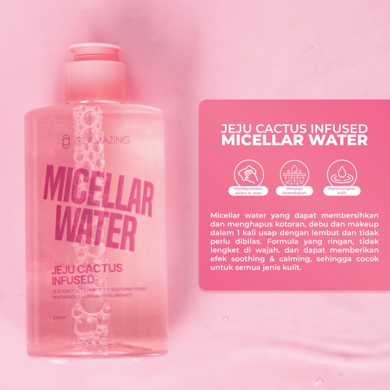 GLAMAZING Jeju Cactus Infused Micellar Water 3