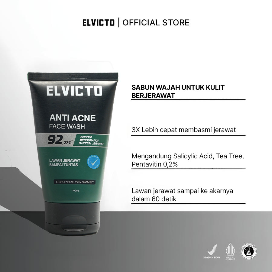 Indonesia Premium Goods Elvicto Anti Acne Face Wash