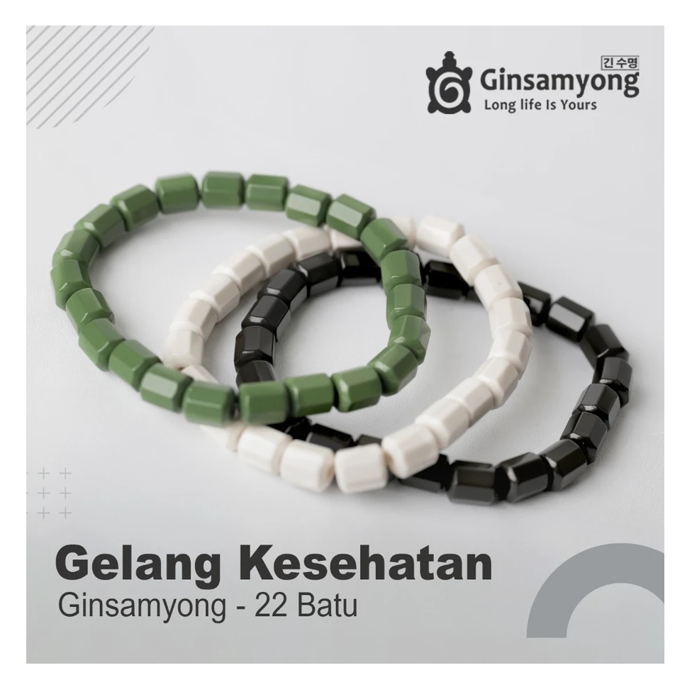  Ginsamyong Gelang Kesehatan 22 Batu