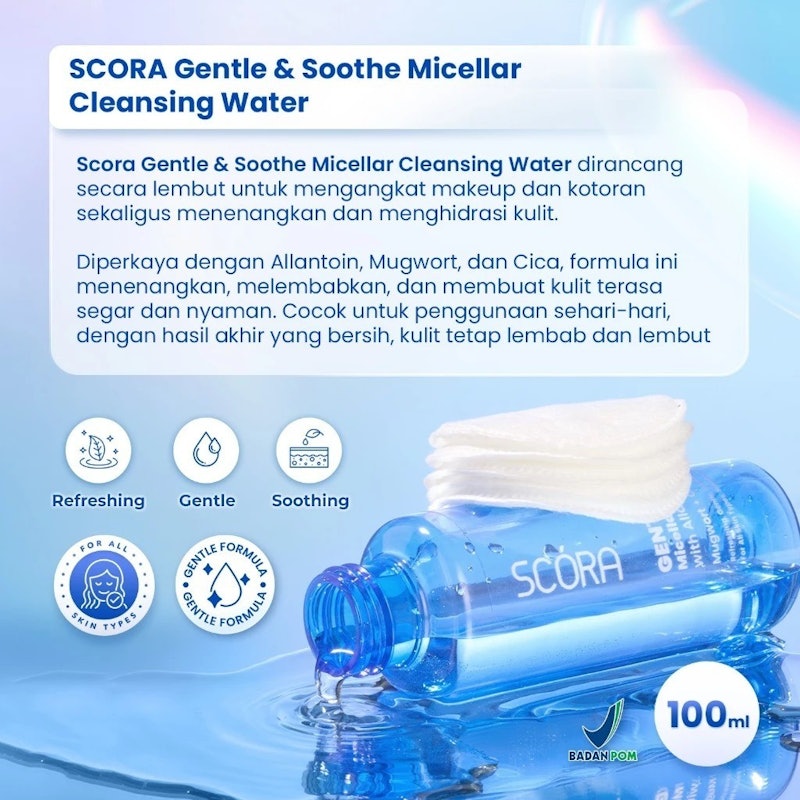 SCORA Gentle & Soothe Micellar Cleansing Water 5