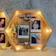 Frame Haxagonal Photo 3D 1