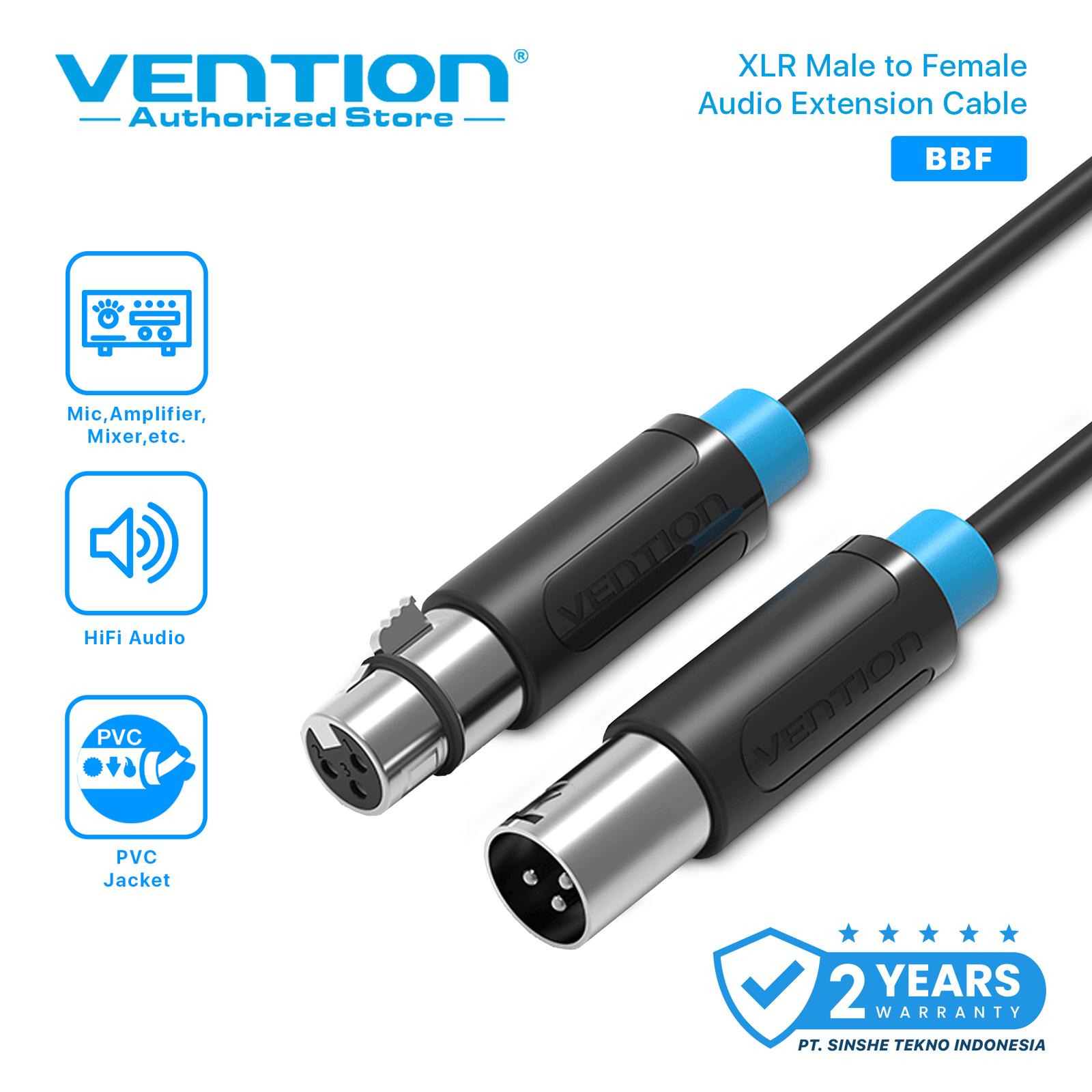Vention BBF Kabel Aux Audio Microphone XLR Male to Female 5