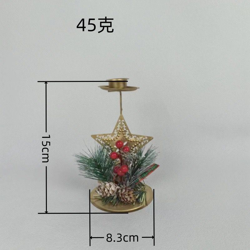 Reals Tempat Lilin Motif Natal 3