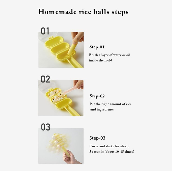 Babycare  Rice Ball Shaker Bento