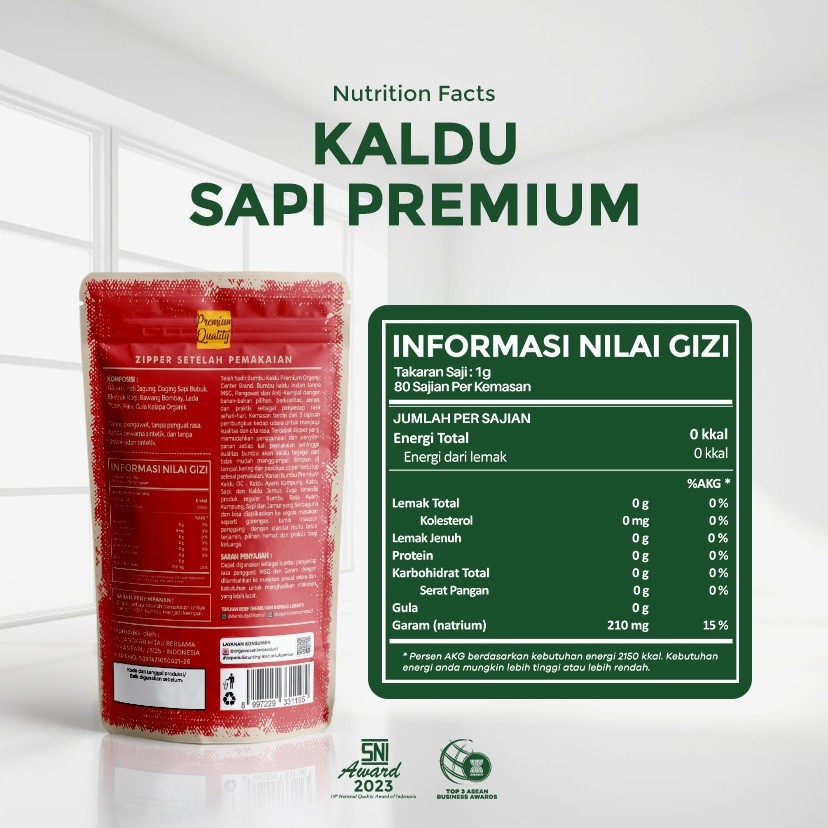 Organic Center Beef Stock Powder Premium 80 gram