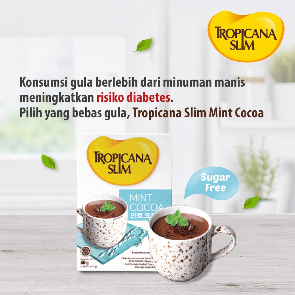 Nutrifood Tropicana Slim Mint Cocoa 10 Sachet