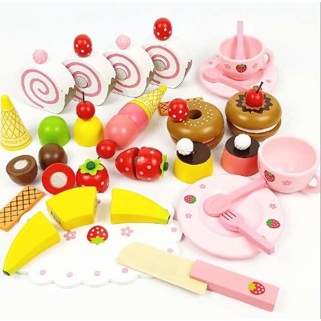 Mother Garden Wooden Strawberry Ice Cream Box