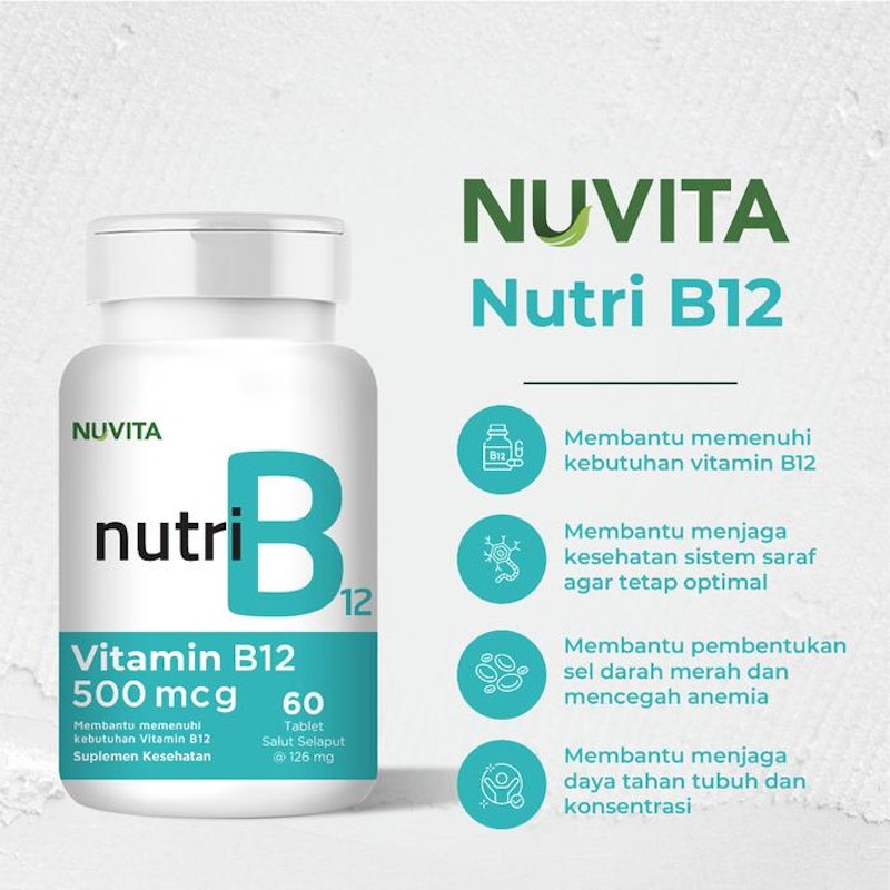 Nuvita Nutri B12 500mcg 2