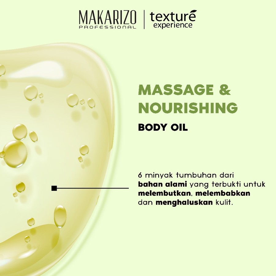 Akasha Wira International Makarizo Professional TE Massage & Nourishing Body Oil Green Tea