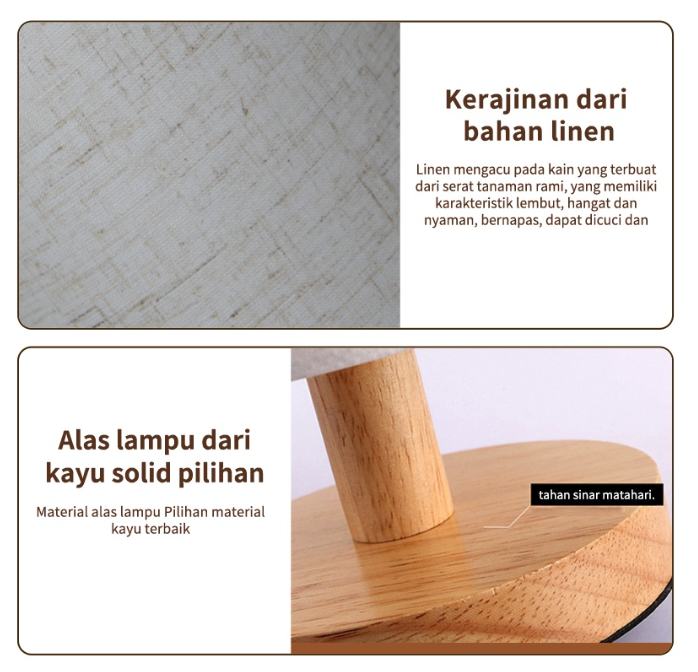 UPHOME Lampu Tidur Led Wireless 3 Color 4