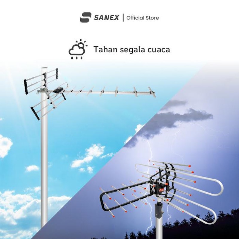 SANEX Antena TV Digital Outdoor 2