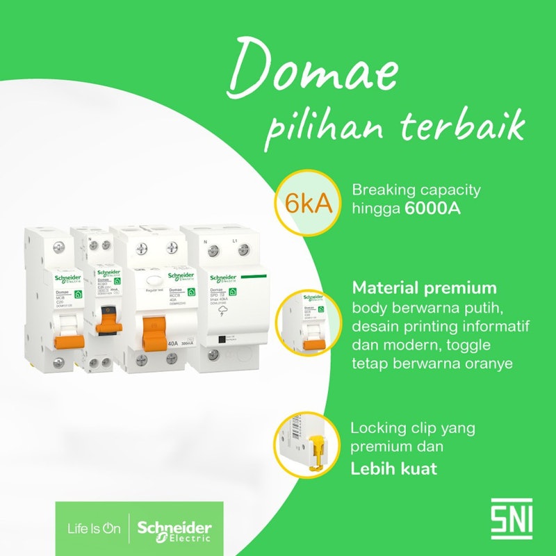 Schneider Electric MCB Domae 1P 10A 4