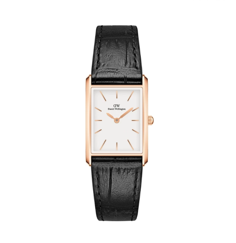 Daniel Wellington Bound White Black Crocodile Rose Gold 1
