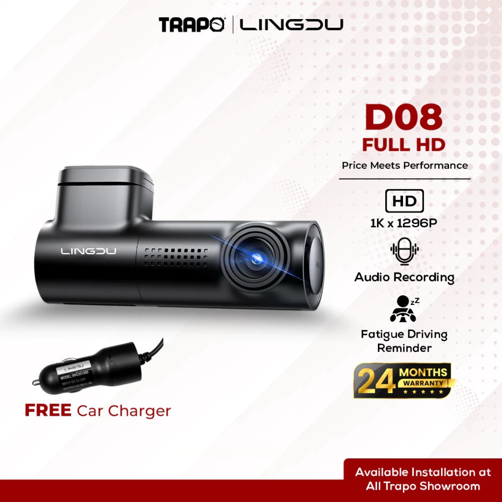 Lingdu Dashcam - 1296P D08 