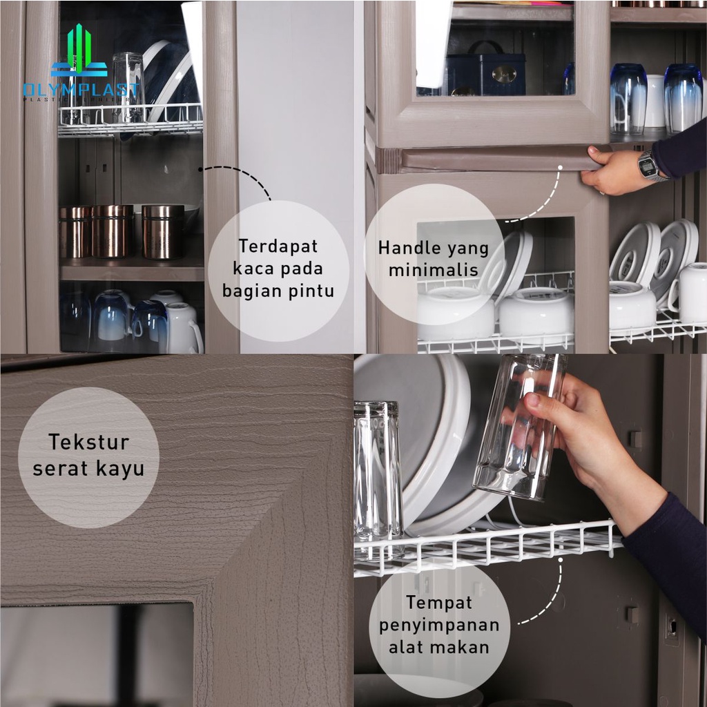 Olymplast OKL Jumbo Lemari Dapur Besar Kitchen Locker
