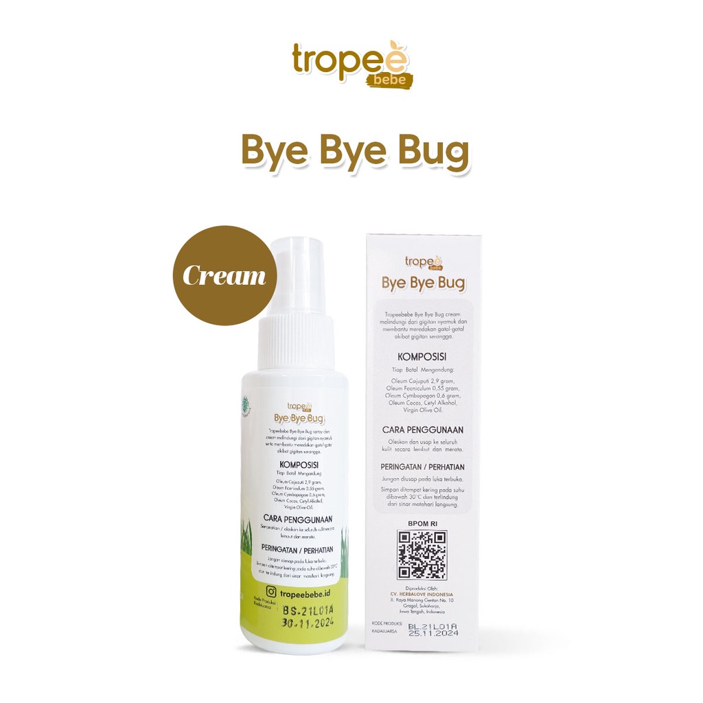 Tropee Bebe Bye Bye Bug Cream