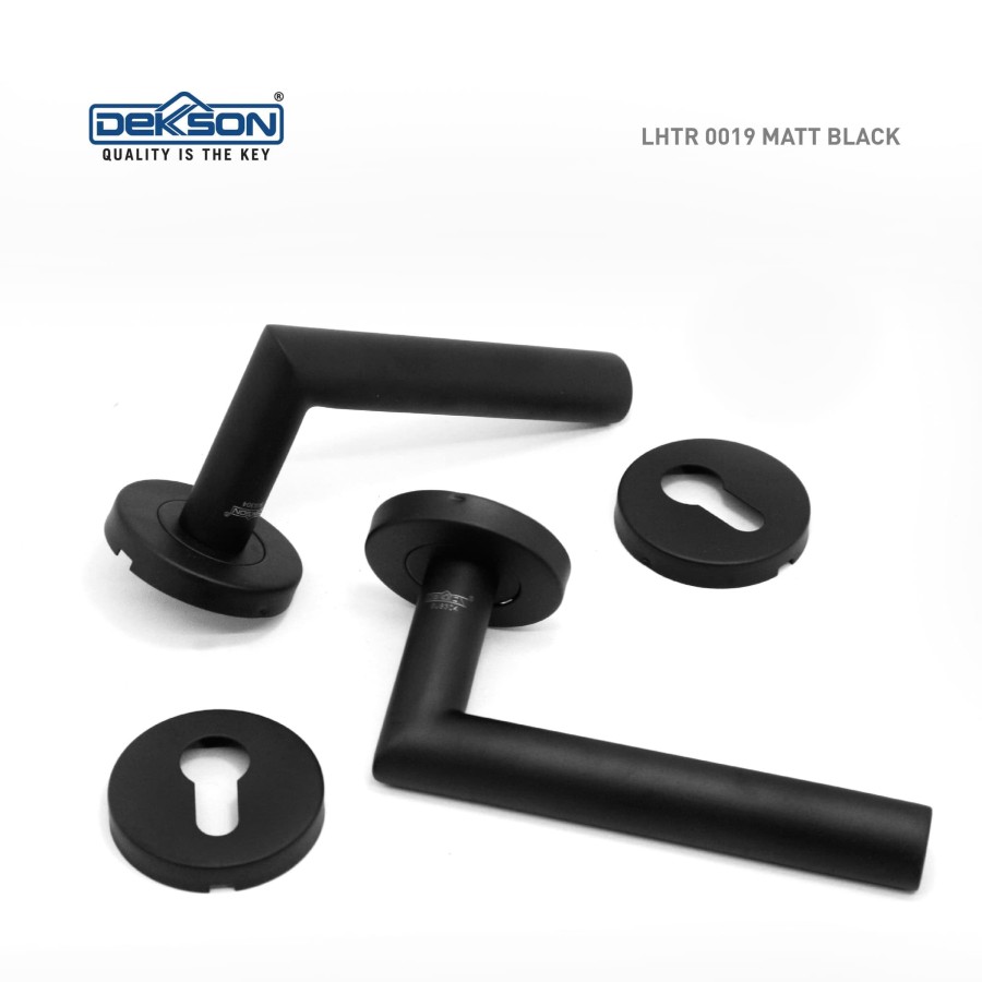 Fajar Lestari Sejati Dekkson Lever Handle Tube Rose MATT BLACK LHTR 0019
