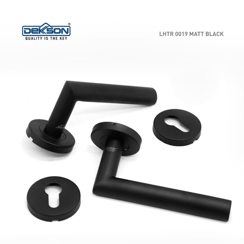 Dekkson Lever Handle Tube Rose MATT BLACK 4