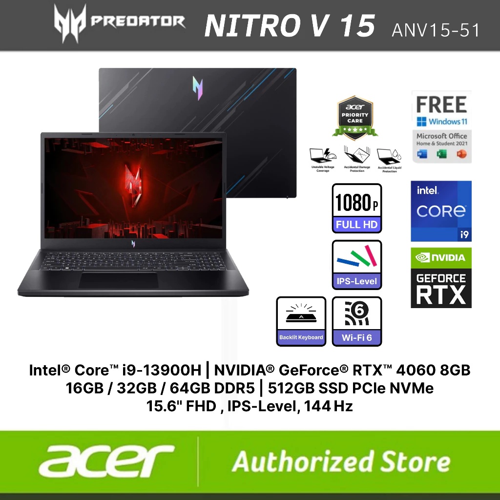 Acer Manufacturing Indonesia ACER NITRO V 15 ANV15-51-901S