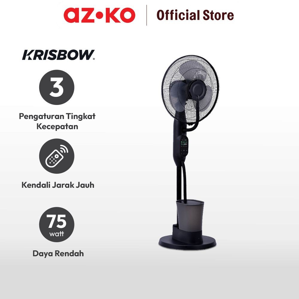 Krisbow Indonesia Krisbow® 16 Inci Kipas Angin Lantai Uap 75 Watt 10561651