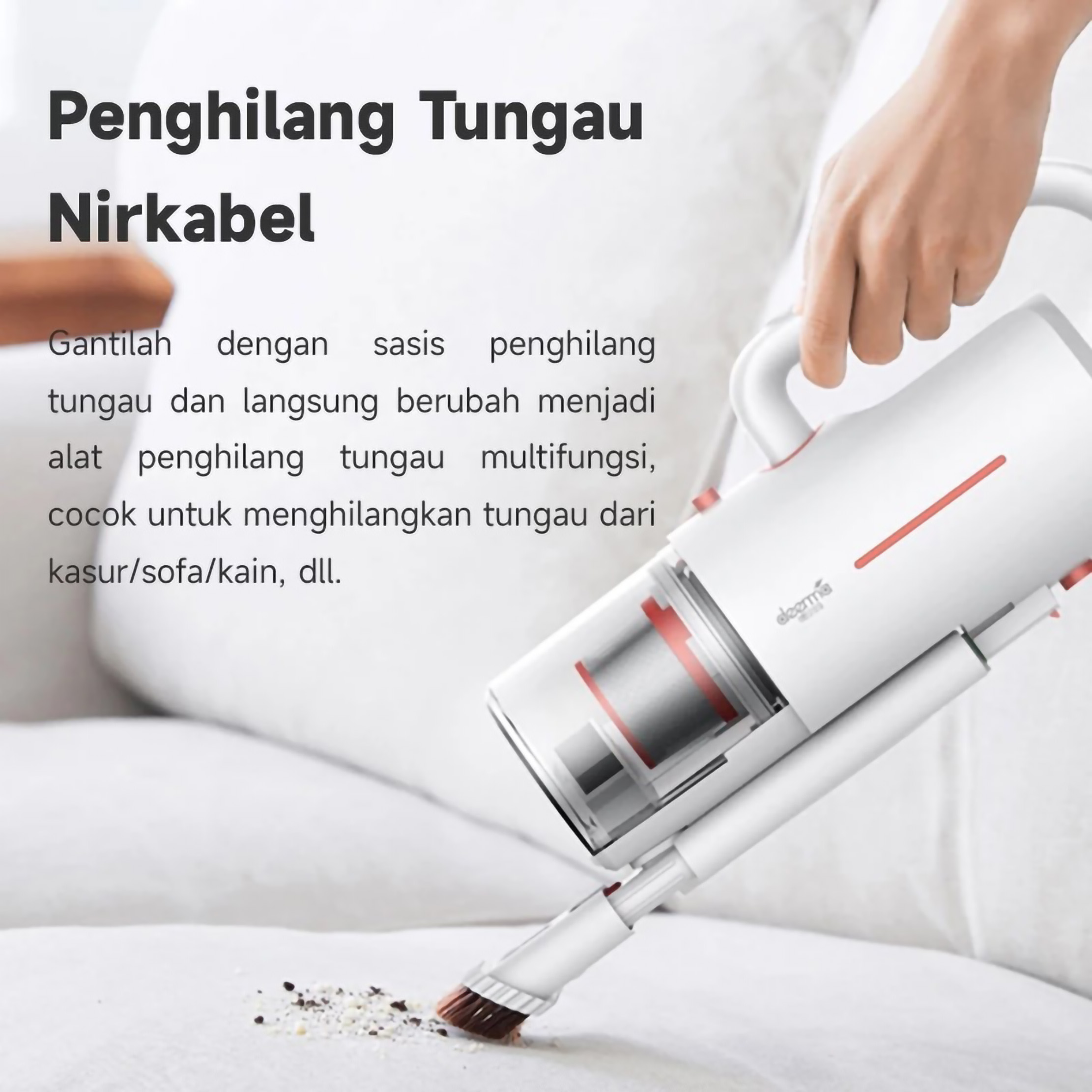 Guangdong Deerma Technology Deerma Cordless UV Mites Hand-held Vacuum Cleaner CM1900