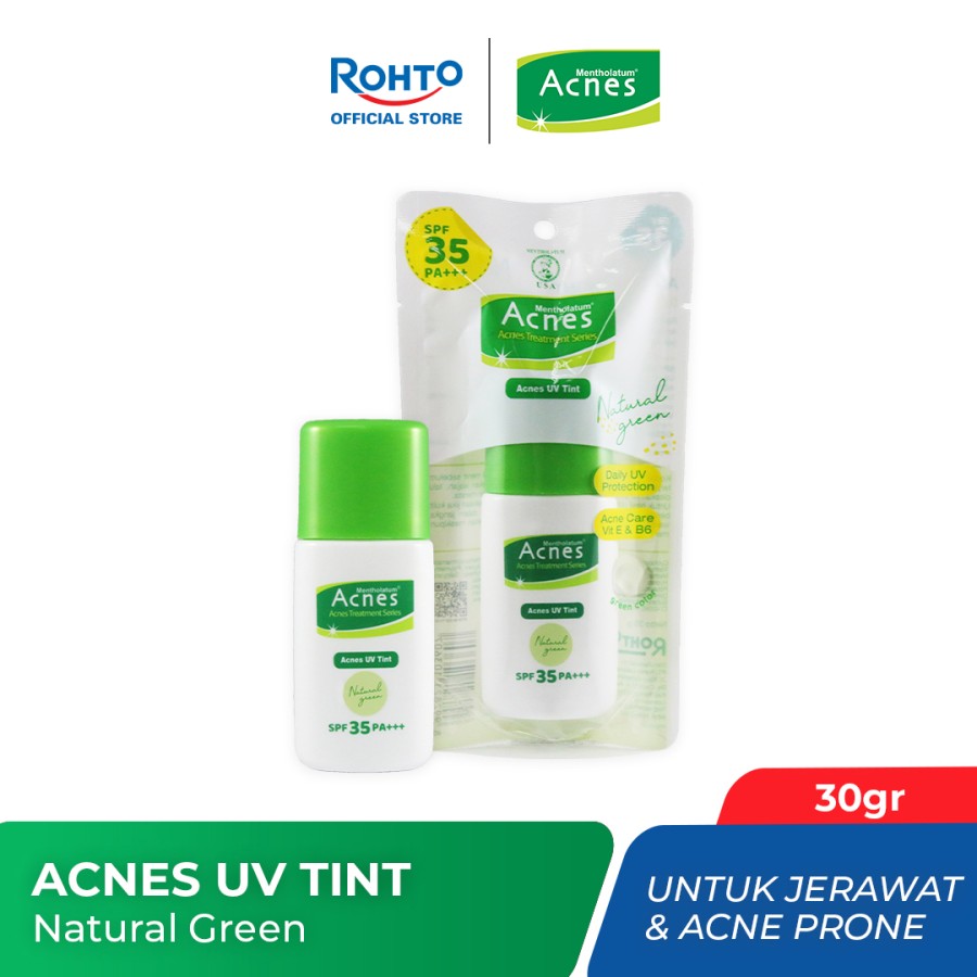 Rohto Laboratories Indonesia Acnes UV Tint Natural Green