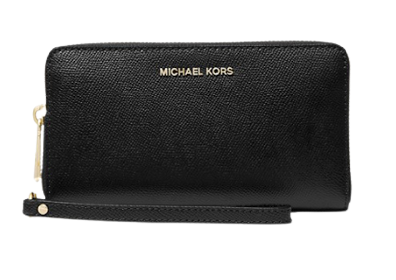 Large Crossgrain Leather Smartphone Wristlet 1