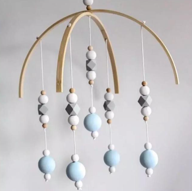 Wooden Baby Crib Mobile