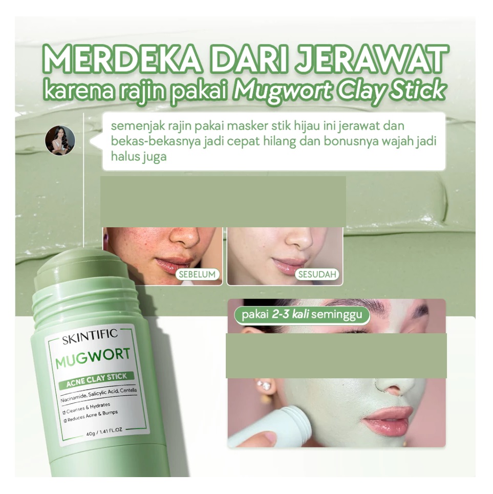 SKINTIFIC Cosmetics SKINTIFIC Mugwort Acne Clay Stick