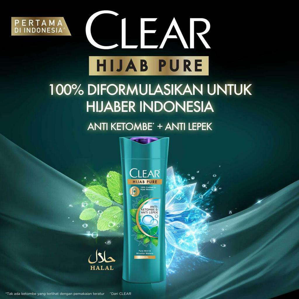 Unilever  Sampo CLEAR Hijab Anti Ketombe dan Lepek Hijab Pure 