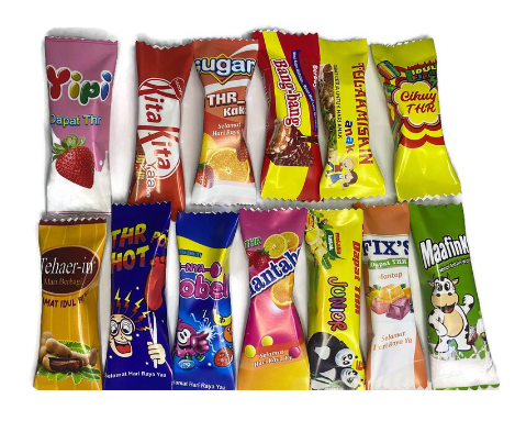 Amplop Lebaran Motif Snack