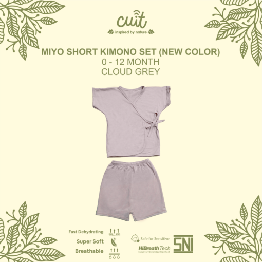 Anugerah Empat Saudara  Cuit EKO Miyo Short Kimono Set (New Colour)