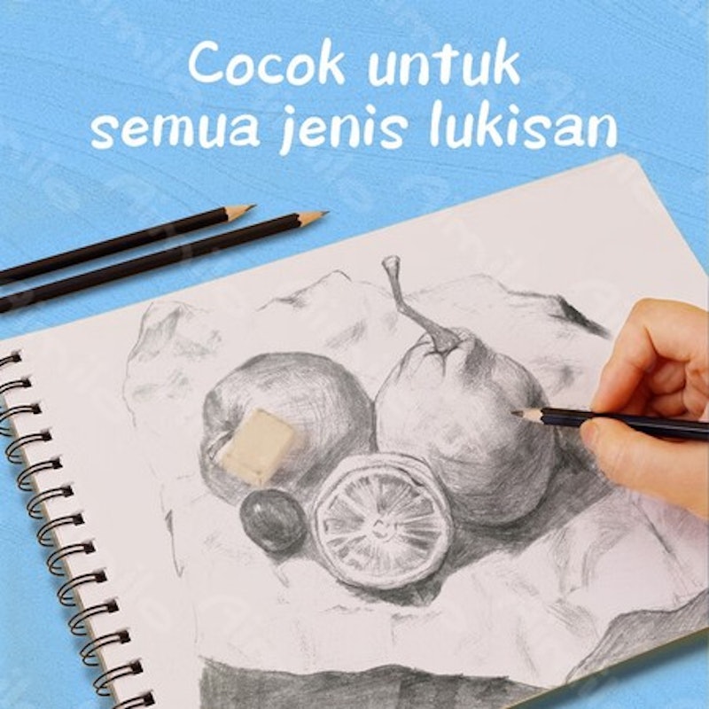 Aimilo Sketchbook A4 Vertikal Jilid Spiral 5