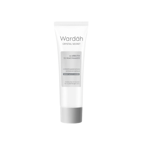 Wardah ｜ Crystal Secret Bright-Peptide™ 5% Niacinamide Hyperpigmentation Intensive Repair Night Moisturizer