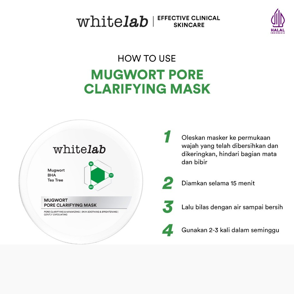 Natura Deca Kosmetika Whitelab Mugwort Pore Clarifying Mask