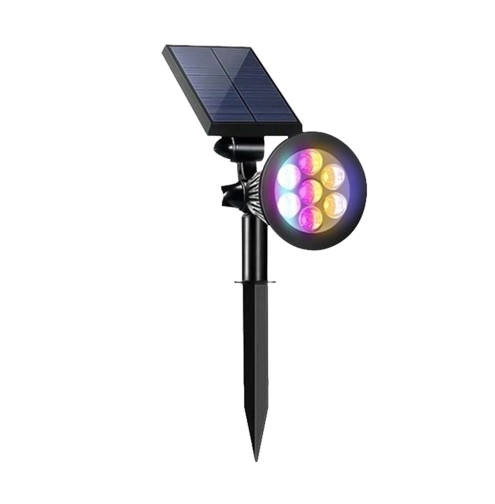 COMEOX Lampu Taman Tenaga Surya 7 LED RGB