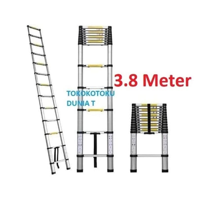 H&L Telescopic Ladder 3.8M 2