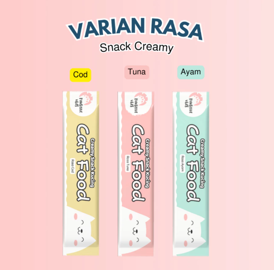 Sukses Bersama Sanwen Pawsitive Vibes Creamy Snack Kucing 15 gram