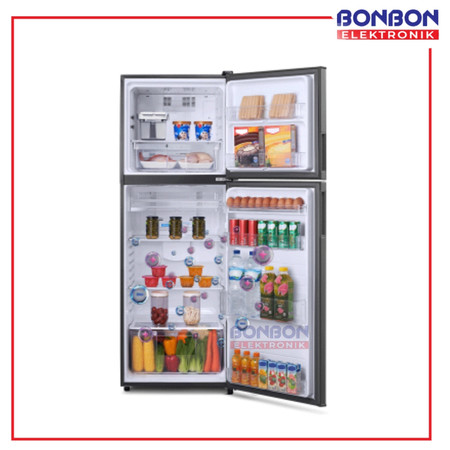 SHARP Electronics SHARP Shine J-Tech Inverter Series Kulkas 2 Pintu SJ-426SI-GK