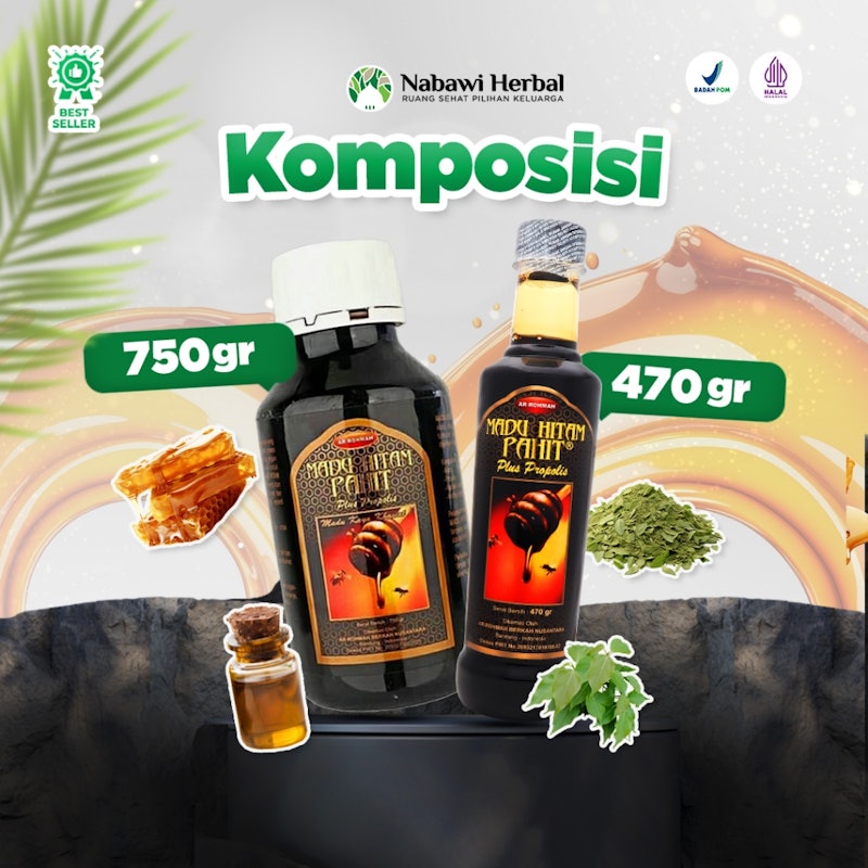 Ar Rohmah Madu Hitam Pahit Plus Propolis 4