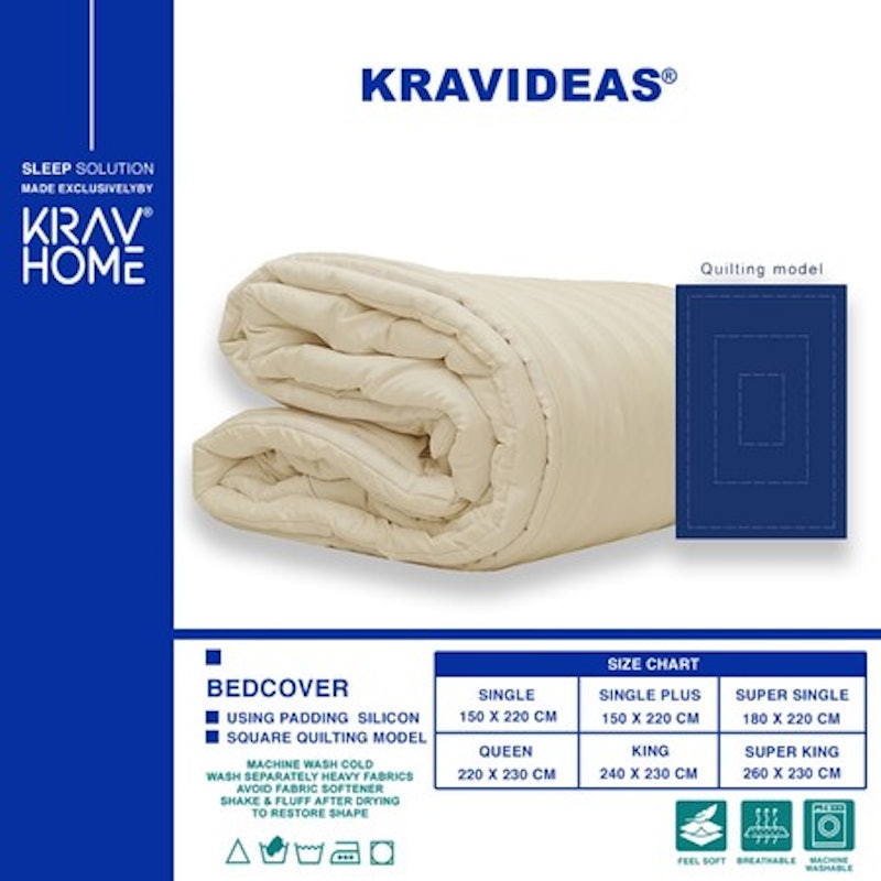 Krav Ideas Home Sprei Bedcover 1 Set Microtencel 3